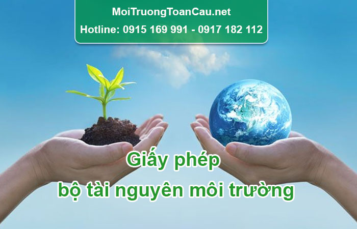 giấy phép bộ tài nguyên môi trường